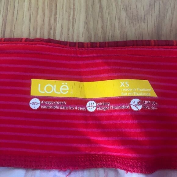 LOLE Pink Mesh Back Zipped Pocket Capri Leggings - Picture 3 of 9